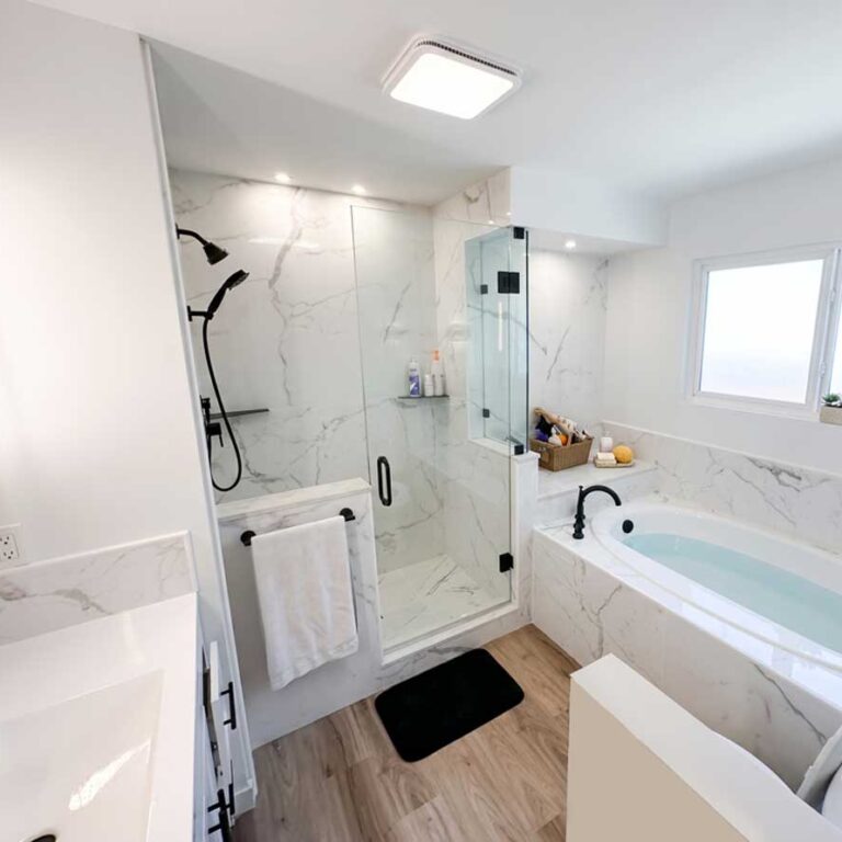 Beautiful bathroom tile by Quinmor Tile Setting in Vancouver