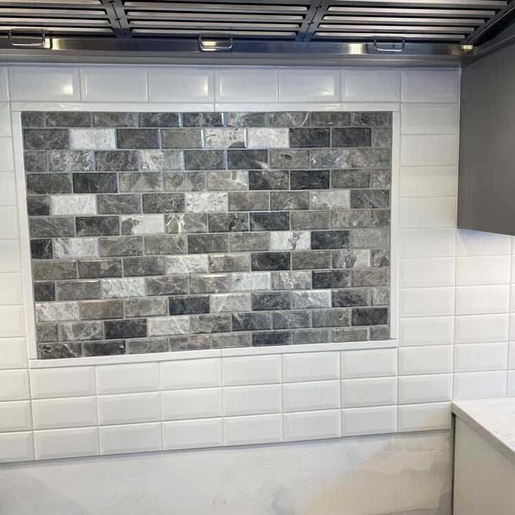 Kitchen Backsplash by Quinmor Tile in Langley, BC