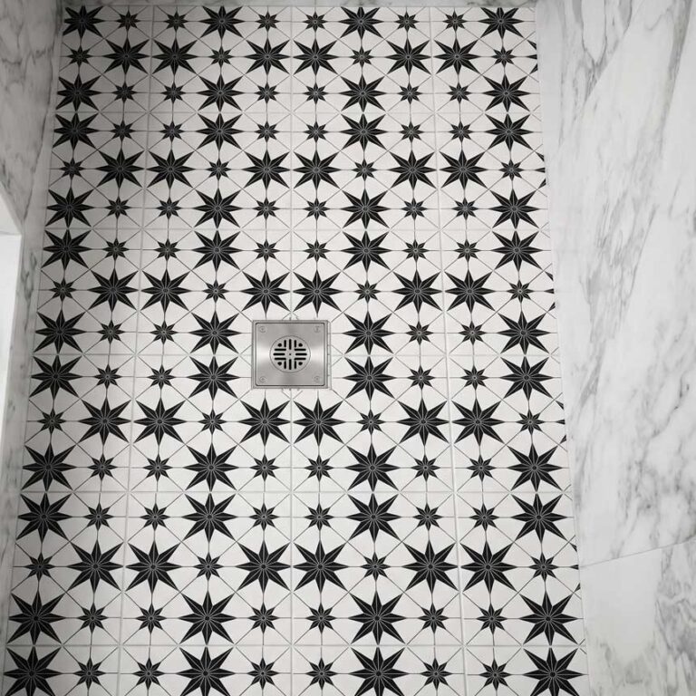 Beautiful Shower Tile Design by Quinmor Tile